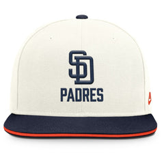 San Diego Padres Cooperstown Pro Dri-FIT Snapback Hat Cream/Navy