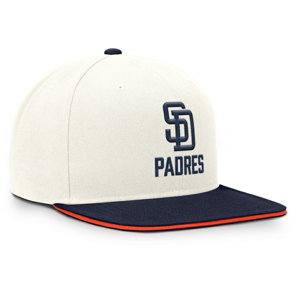 San Diego Padres Cooperstown Pro Dri-FIT Snapback Hat Cream/Navy