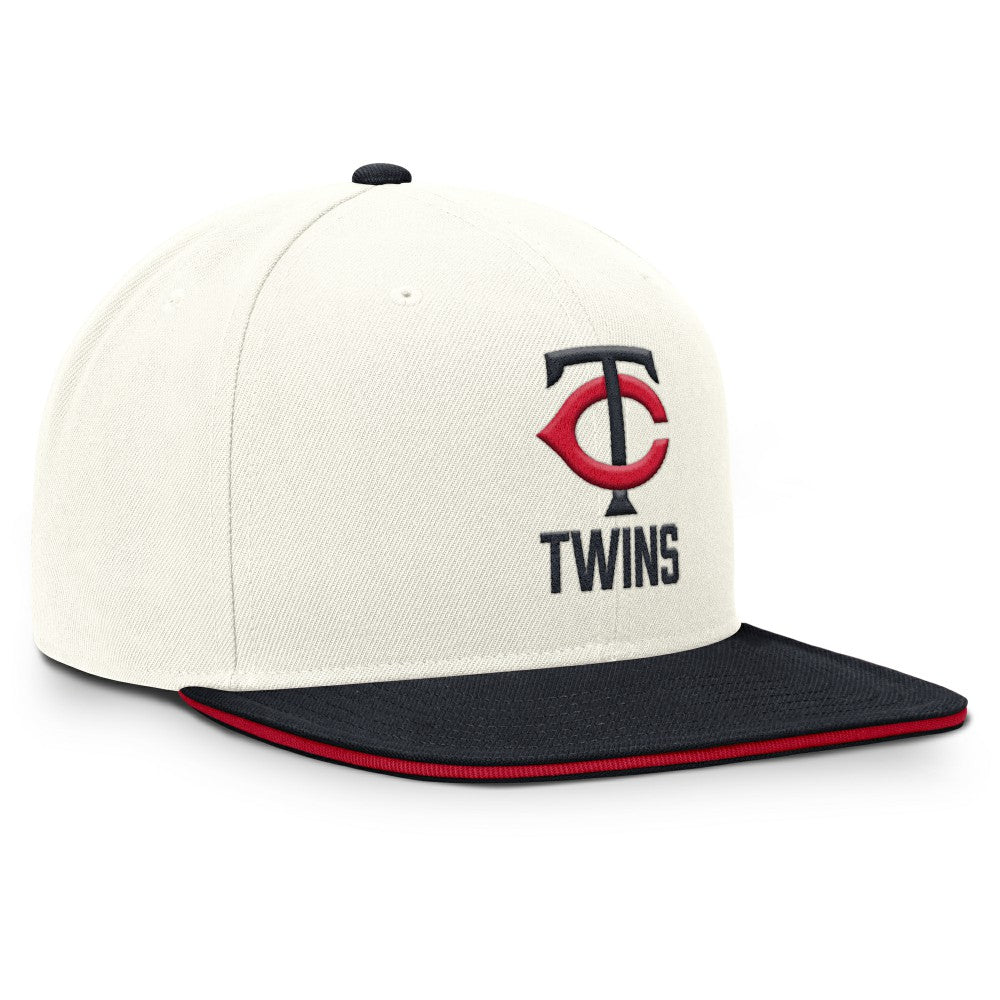 Minnesota Twins Cooperstown Pro Dri-FIT Snapback Hat Cream/Navy