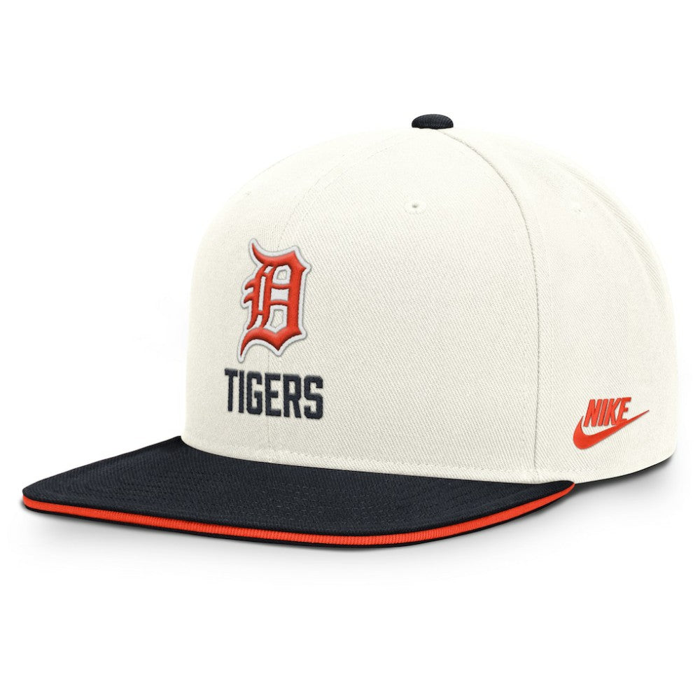 Detroit Tigers Cooperstown Pro Dri-FIT Snapback Hat Cream/Navy