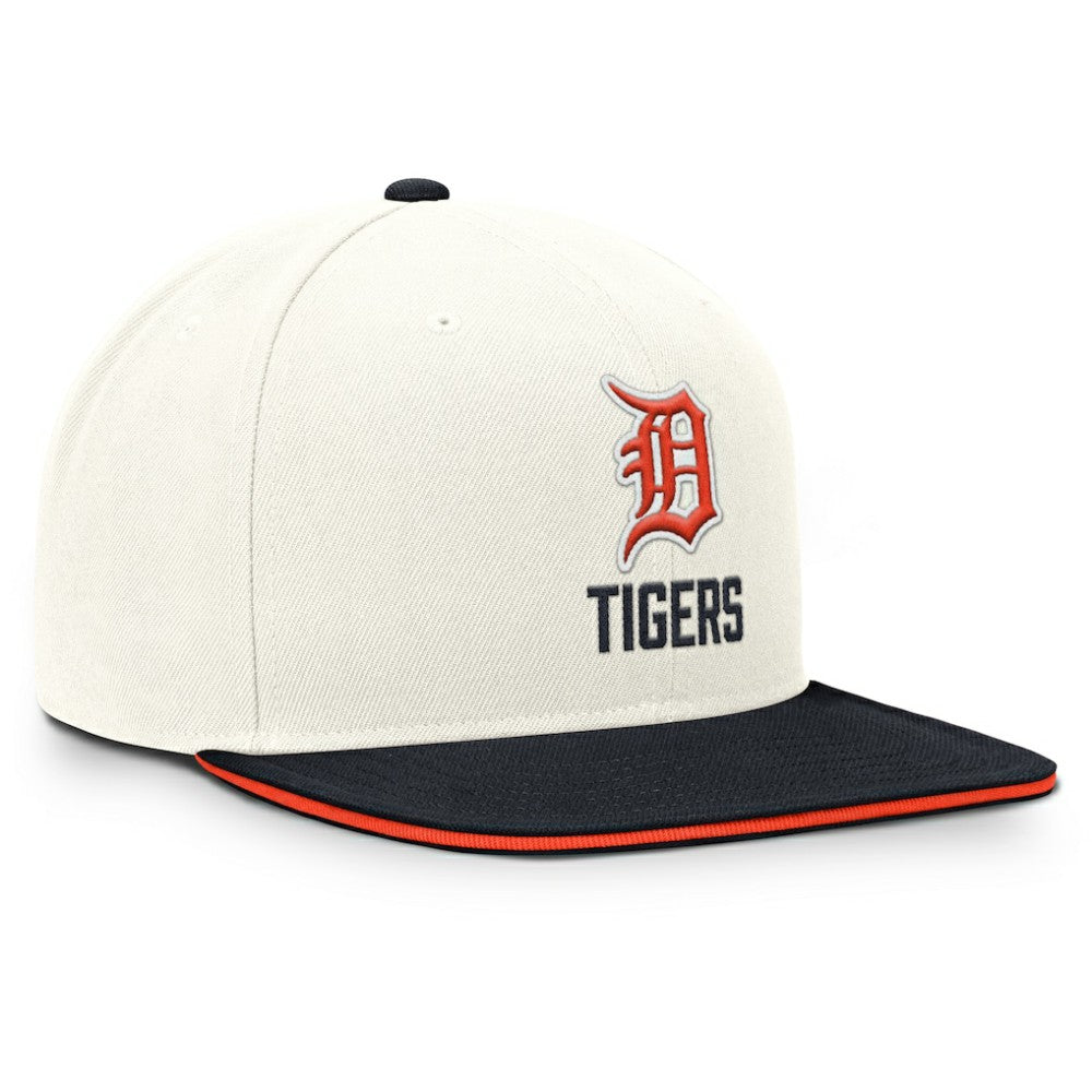 Detroit Tigers Cooperstown Pro Dri-FIT Snapback Hat Cream/Navy