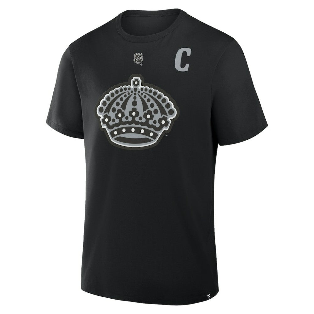 Anze Kopitar Los Angeles Kings Fanatics Authentic Stack Name & Number T-Shirt - Black T-shirts