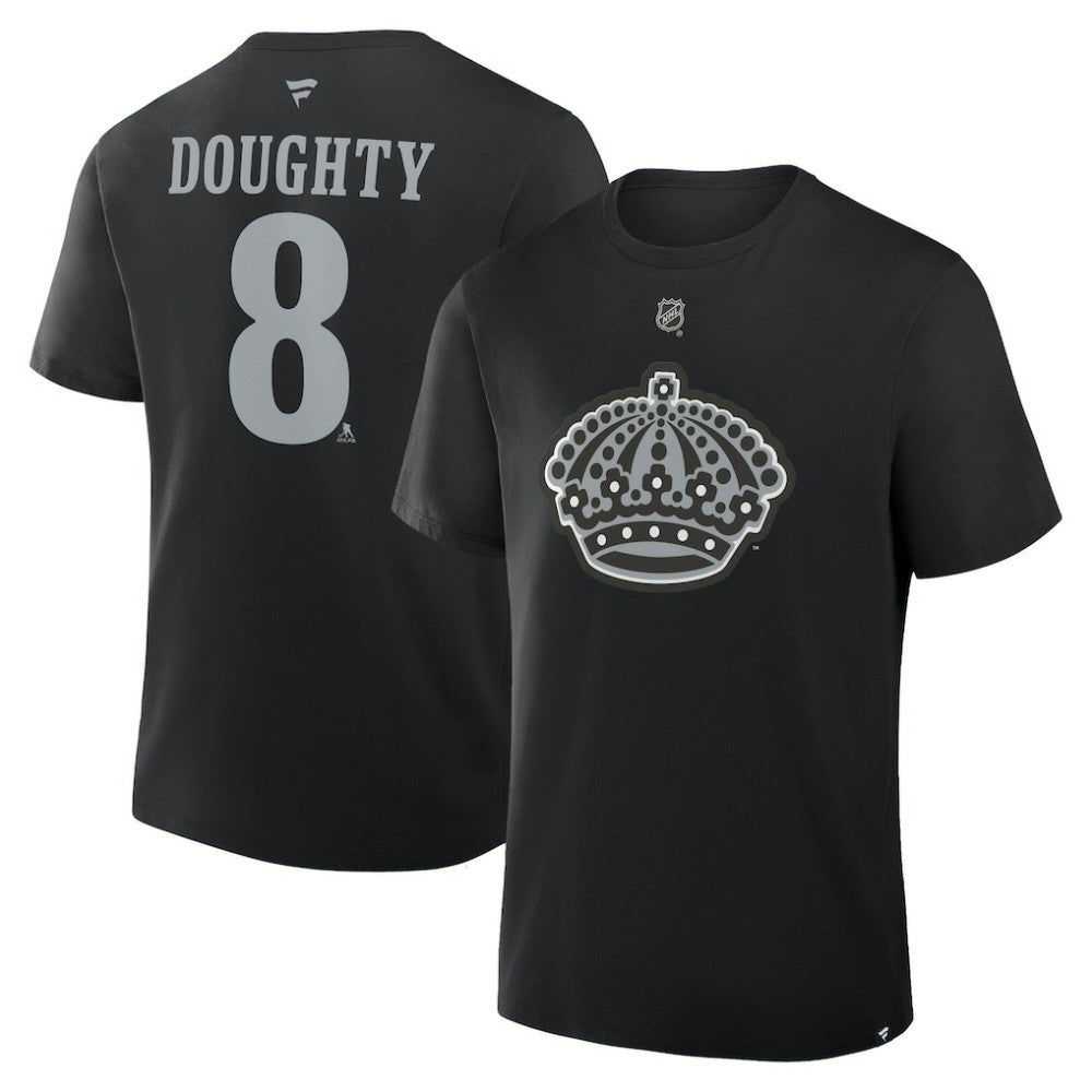 Drew Doughty Los Angeles Kings Fanatics Authentic Stack Name & Number T-Shirt - Black T-shirts