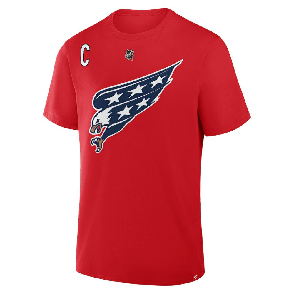 Alexander Ovechkin Washington Capitals Fanatics Authentic Stack Name & Number T-Shirt - Red T-shirts