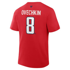 Alexander Ovechkin Washington Capitals Fanatics Authentic Stack Name & Number T-Shirt - Red T-shirts