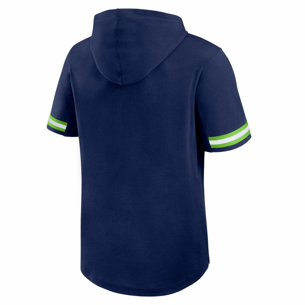 Seattle Seahawks Optimal Play Short Sleeve Hooded T-Shirt - College Navy discount