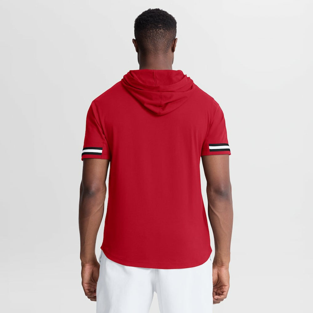 San Francisco 49ers Optimal Play Short Sleeve Hooded T-Shirt - Scarlet discount