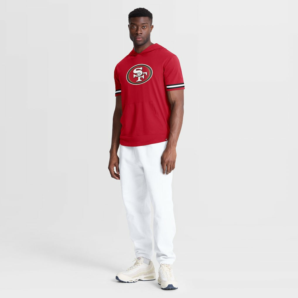 San Francisco 49ers Optimal Play Short Sleeve Hooded T-Shirt - Scarlet discount