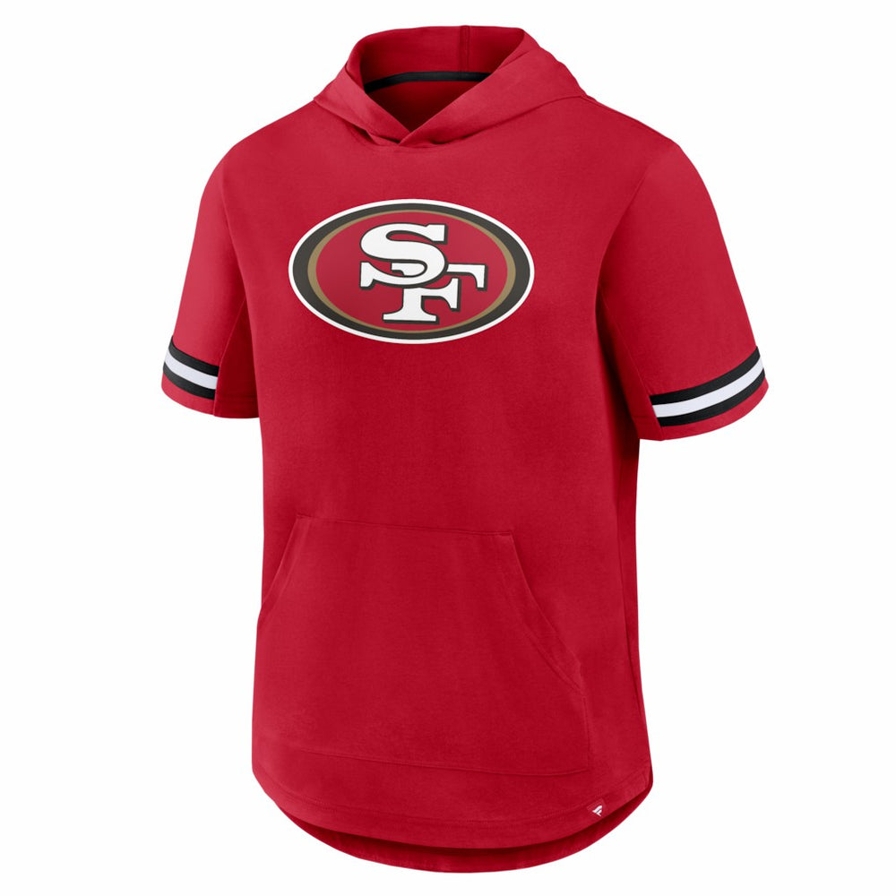 San Francisco 49ers Optimal Play Short Sleeve Hooded T-Shirt - Scarlet discount