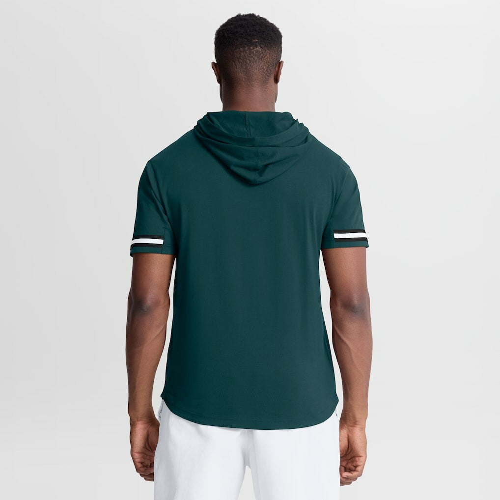Philadelphia Eagles Optimal Play Short Sleeve Hooded T-Shirt - Midnight Green cheap