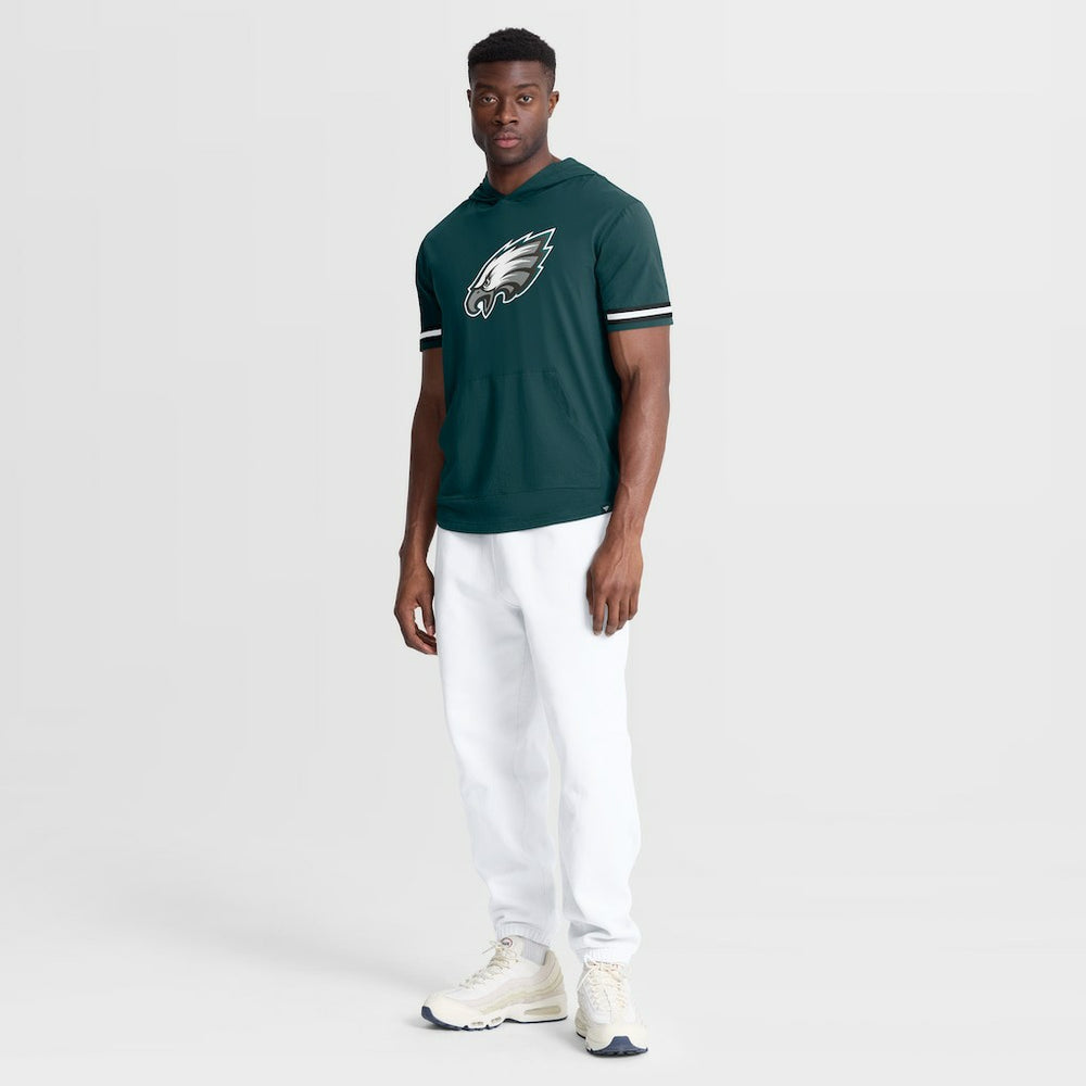 Philadelphia Eagles Optimal Play Short Sleeve Hooded T-Shirt - Midnight Green cheap