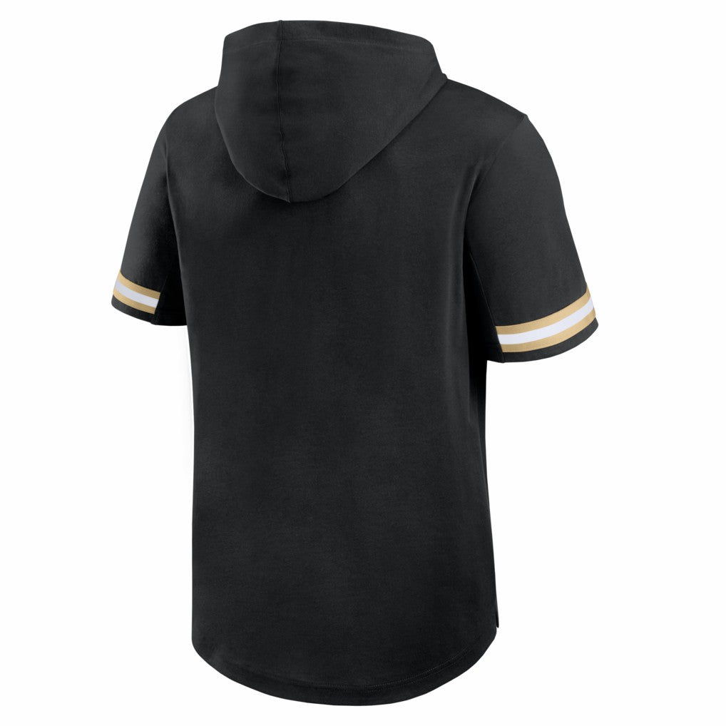 New Orleans Saints Optimal Play Short Sleeve Hooded T-Shirt - Black for sale