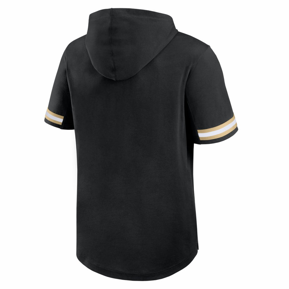New Orleans Saints Optimal Play Short Sleeve Hooded T-Shirt - Black for sale