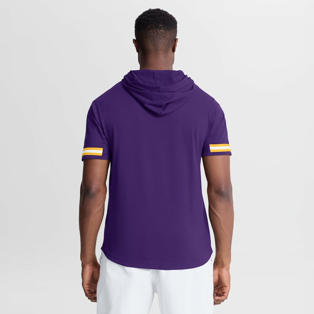 Minnesota Vikings Optimal Play Short Sleeve Hooded T-Shirt - Purple for sale