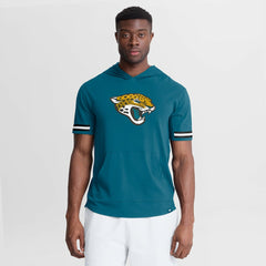 Jacksonville Jaguars Optimal Play Short Sleeve Hooded T-Shirt - Teal cheap