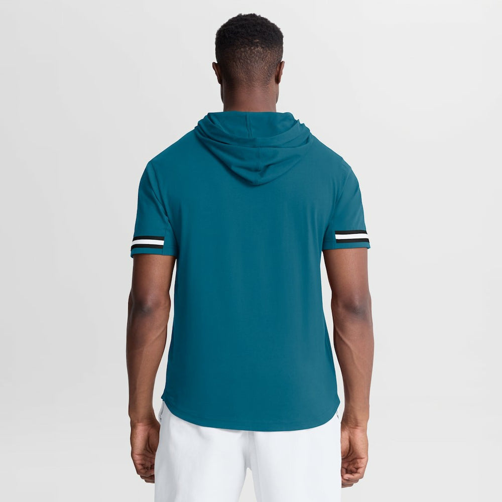 Jacksonville Jaguars Optimal Play Short Sleeve Hooded T-Shirt - Teal cheap