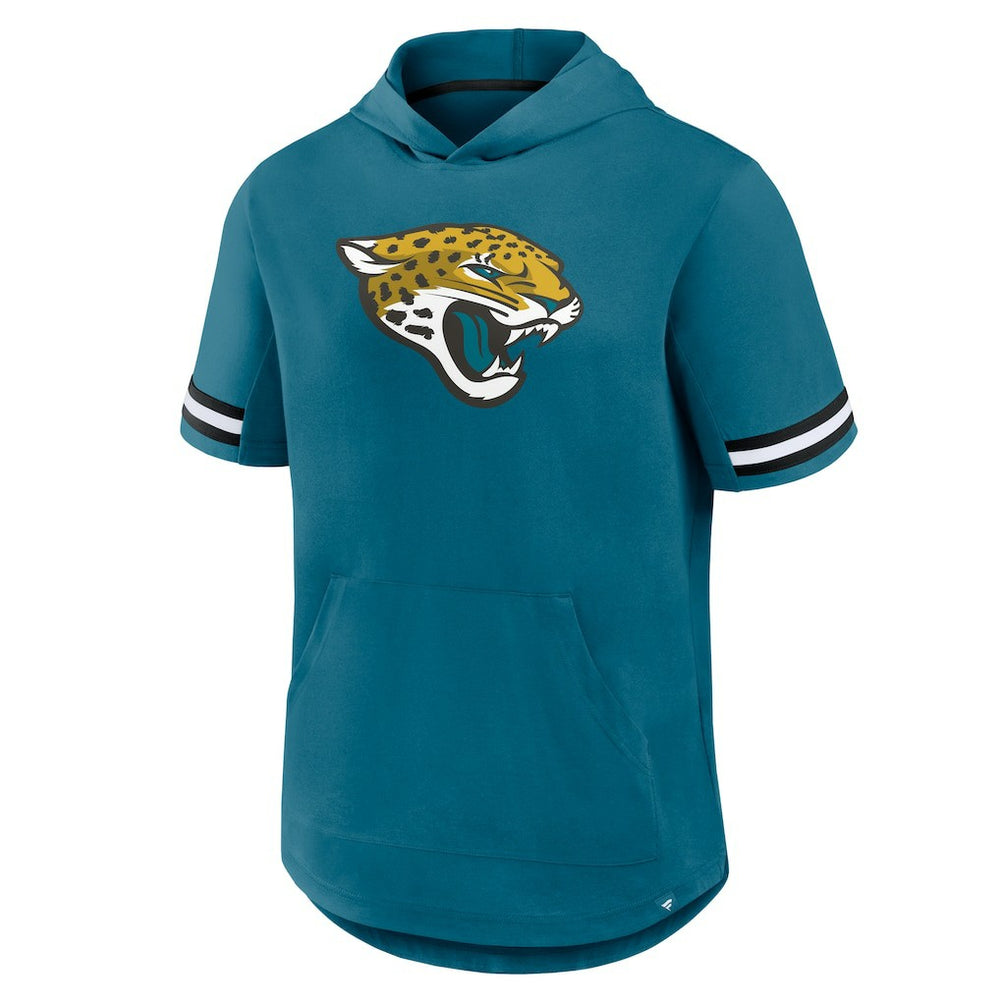 Jacksonville Jaguars Optimal Play Short Sleeve Hooded T-Shirt - Teal cheap