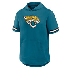 Jacksonville Jaguars Optimal Play Short Sleeve Hooded T-Shirt - Teal cheap