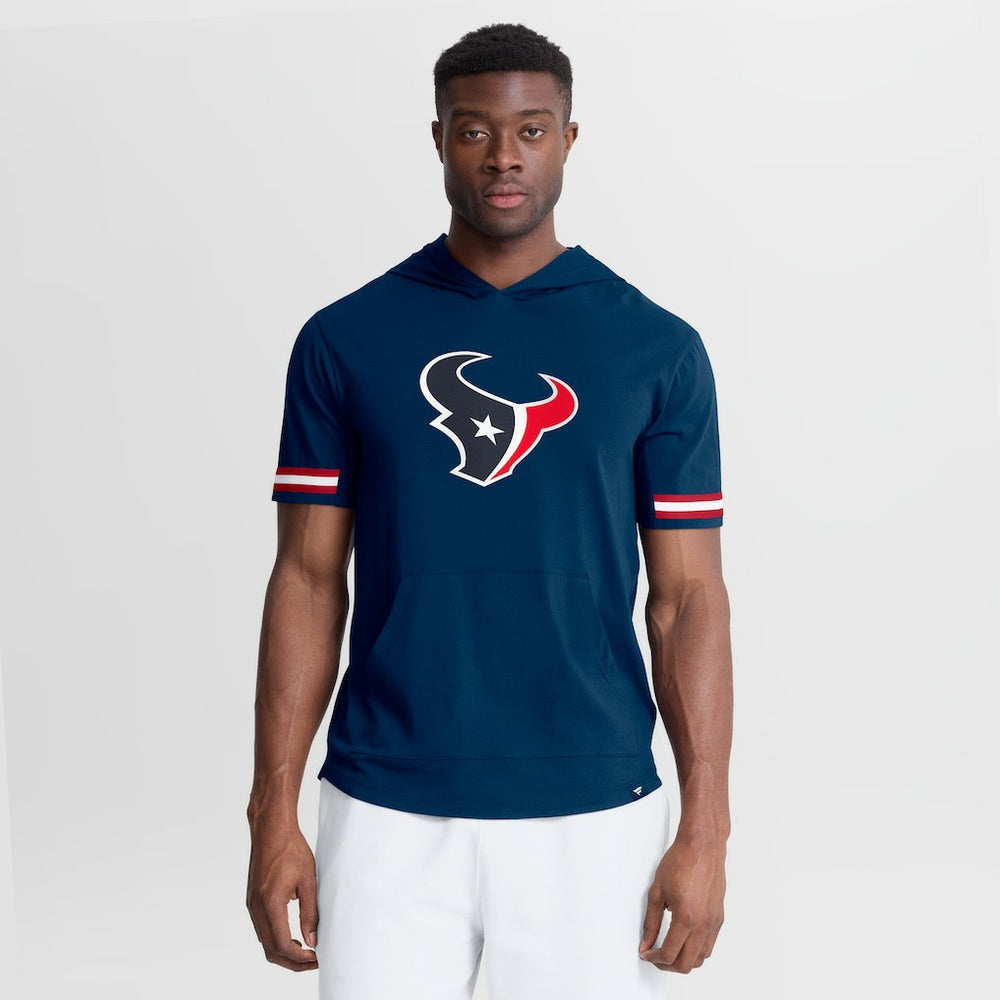 Houston Texans Optimal Play Short Sleeve Hooded T-Shirt - Navy for sale