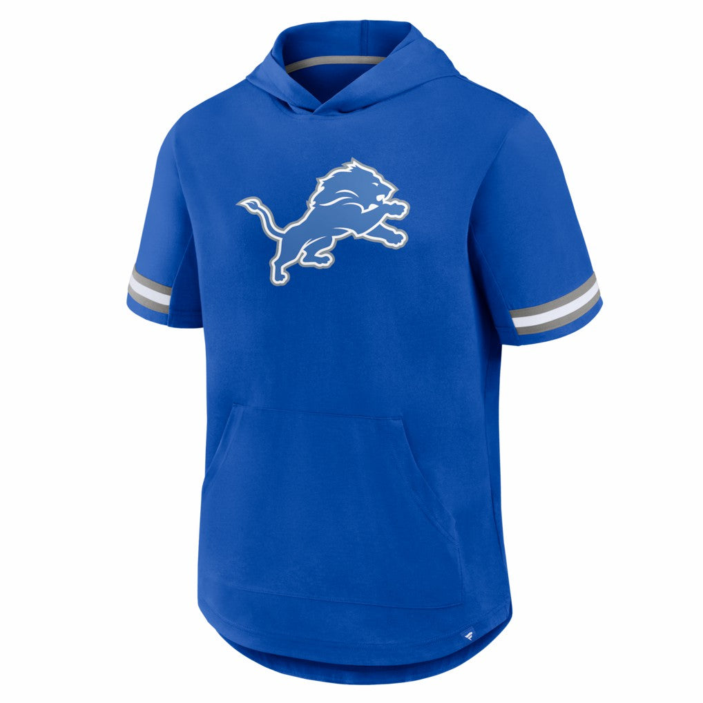 Detroit Lions Optimal Play Short Sleeve Hooded T-Shirt - Blue discount