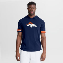 Denver Broncos Optimal Play Short Sleeve Hooded T-Shirt - Navy cheap