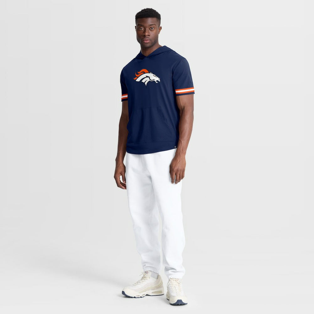 Denver Broncos Optimal Play Short Sleeve Hooded T-Shirt - Navy cheap