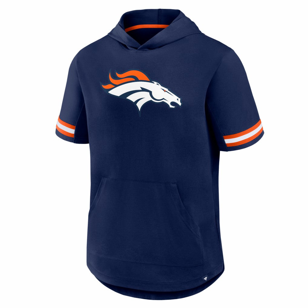Denver Broncos Optimal Play Short Sleeve Hooded T-Shirt - Navy cheap
