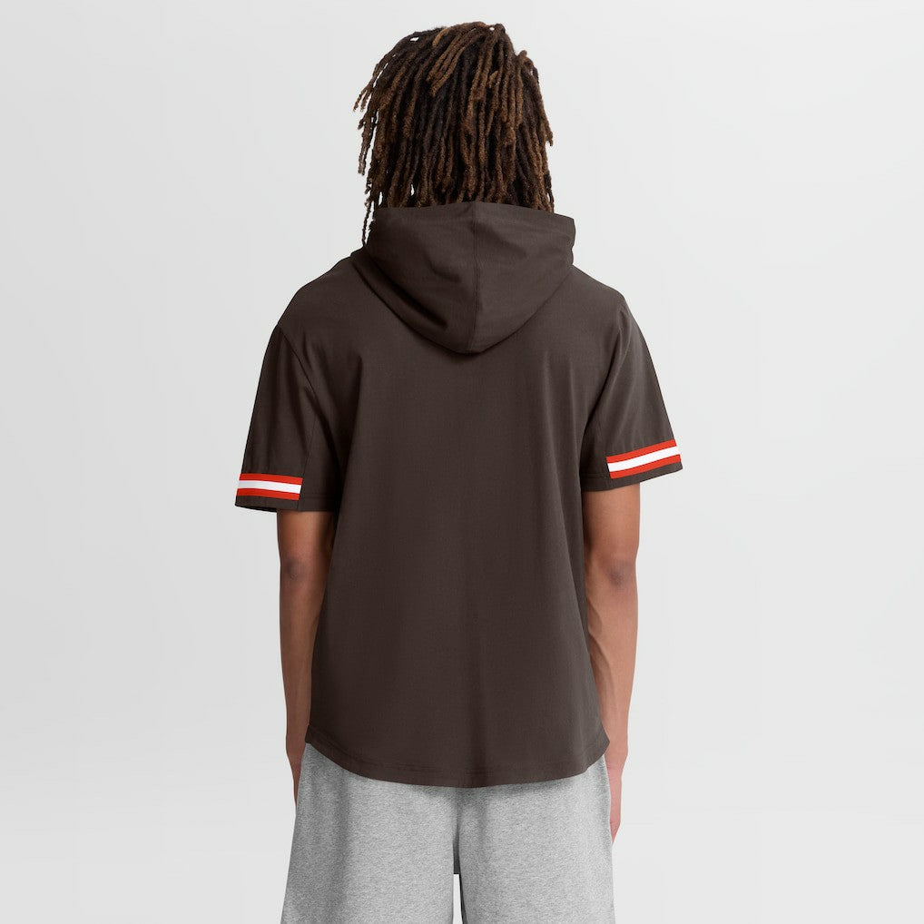 Cleveland Browns Optimal Play Short Sleeve Hooded T-Shirt - Brown sale