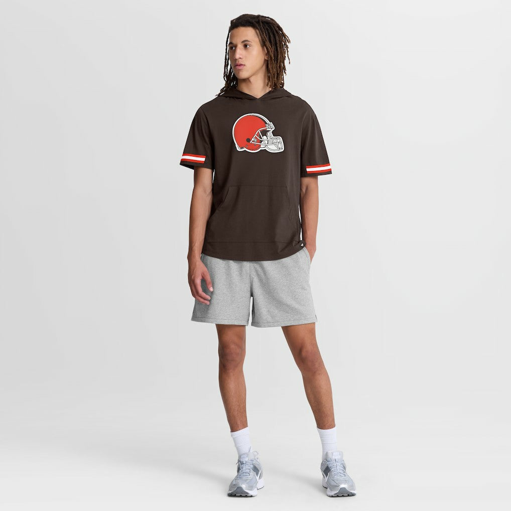 Cleveland Browns Optimal Play Short Sleeve Hooded T-Shirt - Brown sale