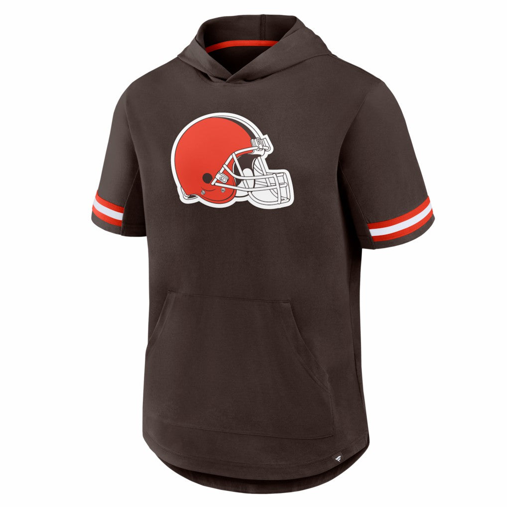 Cleveland Browns Optimal Play Short Sleeve Hooded T-Shirt - Brown sale