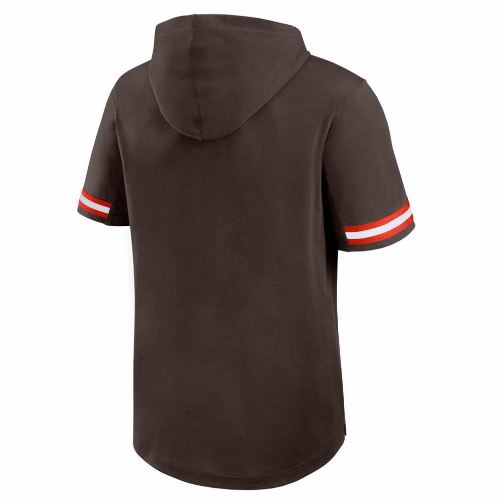 Cleveland Browns Optimal Play Short Sleeve Hooded T-Shirt - Brown sale