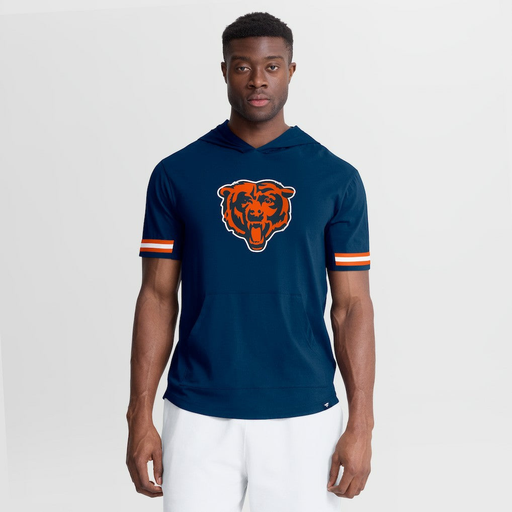 Chicago Bears Optimal Play Short Sleeve Hooded T-Shirt - Navy for sale