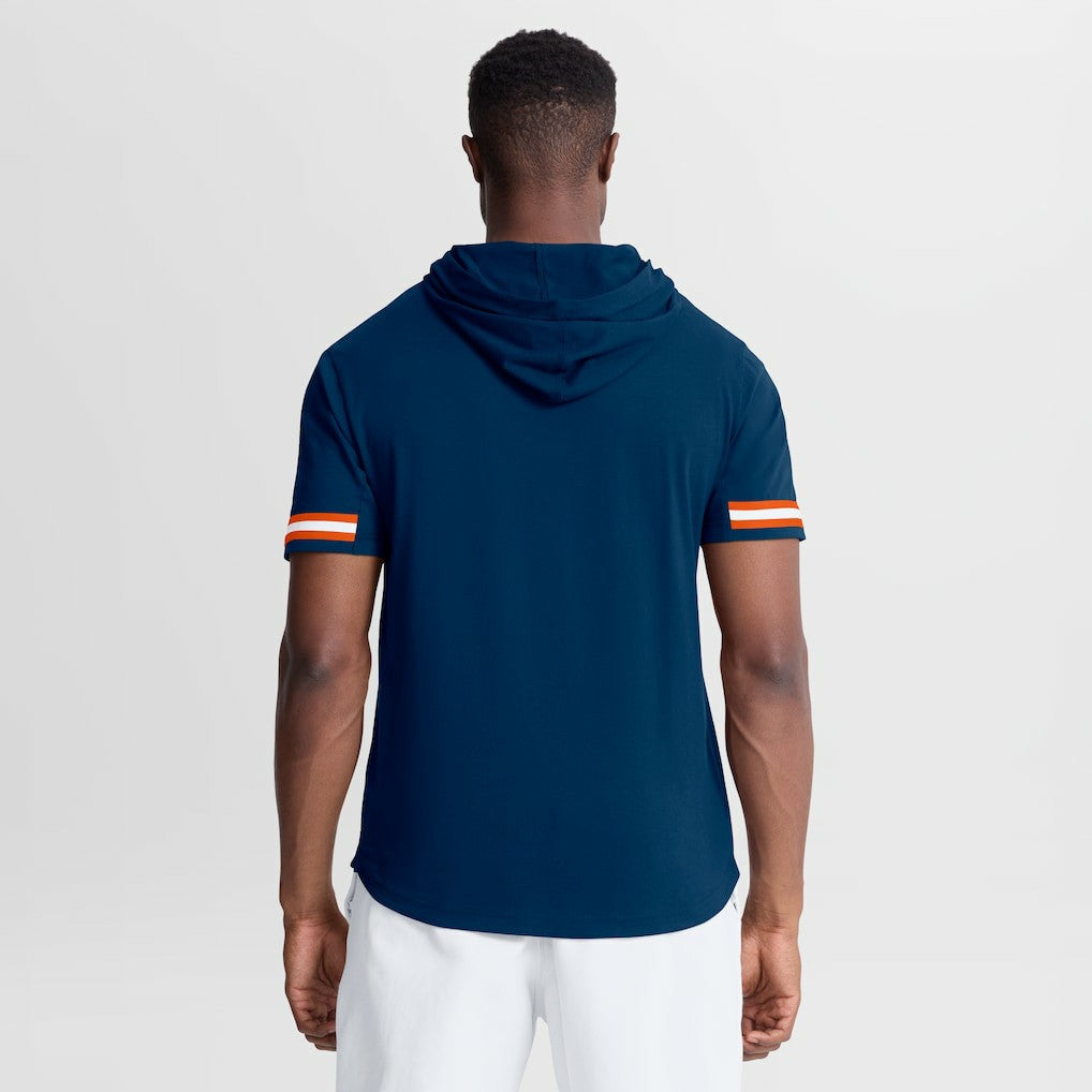 Chicago Bears Optimal Play Short Sleeve Hooded T-Shirt - Navy for sale