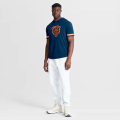 Chicago Bears Optimal Play Short Sleeve Hooded T-Shirt - Navy for sale