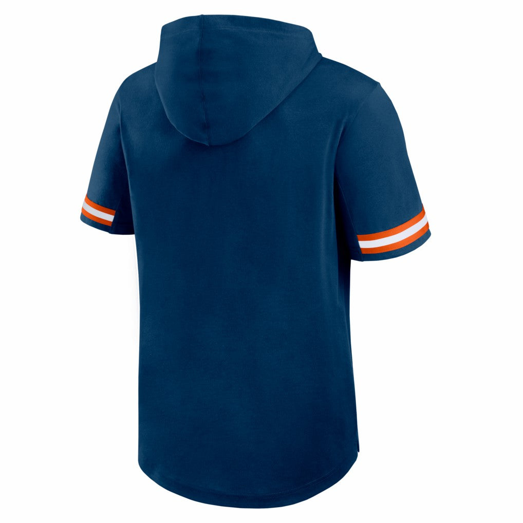 Chicago Bears Optimal Play Short Sleeve Hooded T-Shirt - Navy for sale