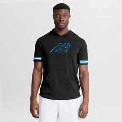 Carolina Panthers Optimal Play Short Sleeve Hooded T-Shirt - Black discount