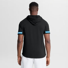 Carolina Panthers Optimal Play Short Sleeve Hooded T-Shirt - Black discount