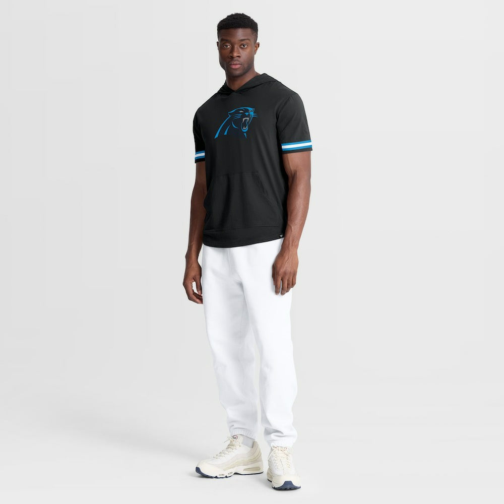 Carolina Panthers Optimal Play Short Sleeve Hooded T-Shirt - Black discount