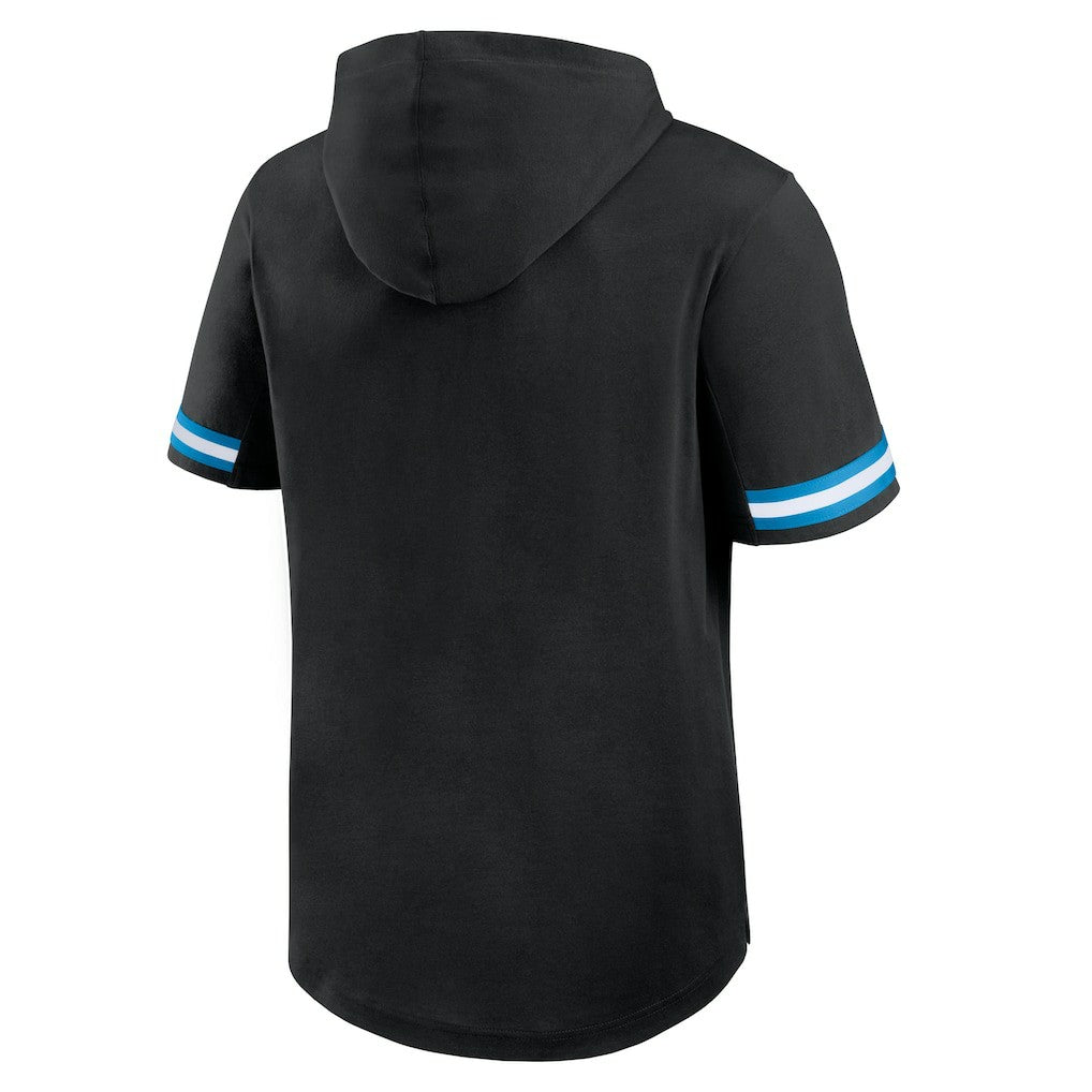 Carolina Panthers Optimal Play Short Sleeve Hooded T-Shirt - Black discount
