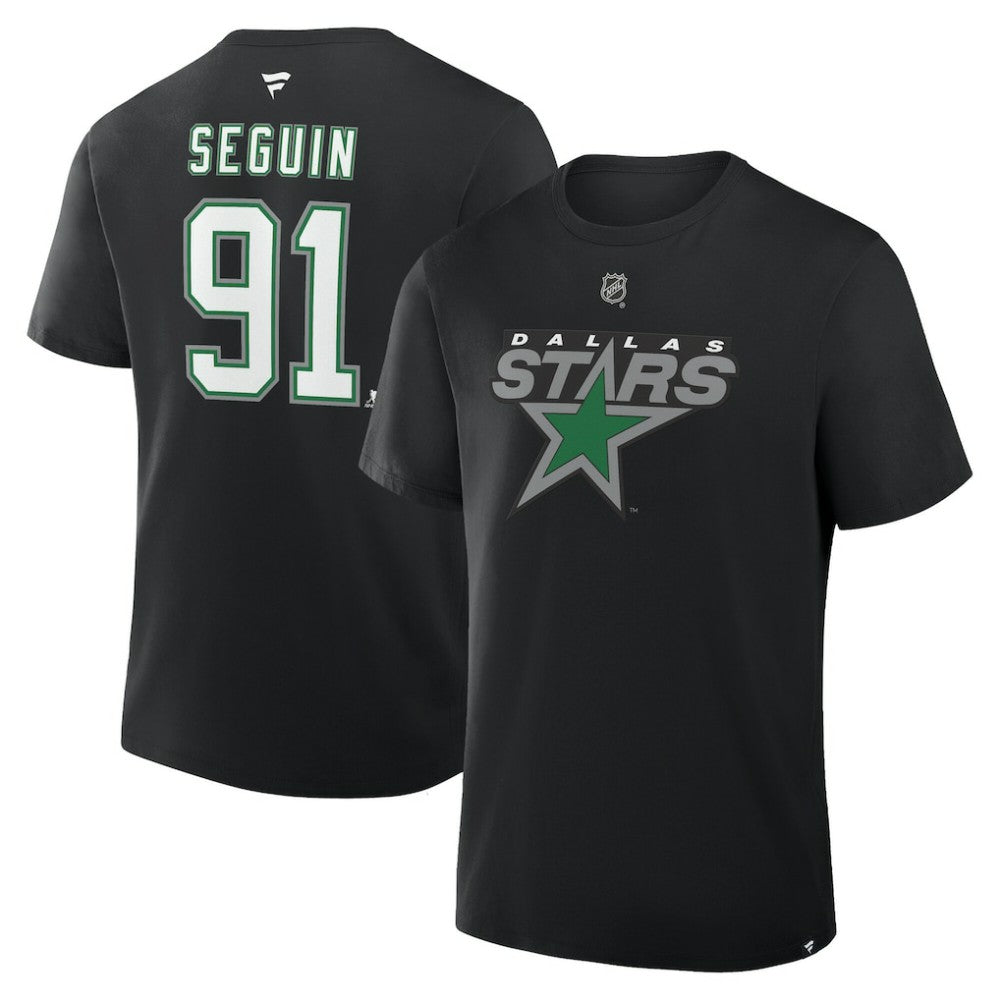 Tyler Seguin Dallas Stars Fanatics Authentic Stack Name & Number T-Shirt - Black T-shirts