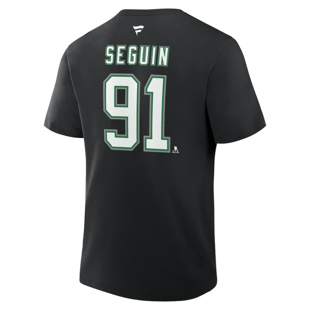Tyler Seguin Dallas Stars Fanatics Authentic Stack Name & Number T-Shirt - Black T-shirts