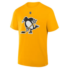 Evgeni Malkin Pittsburgh Penguins Fanatics Authentic Stack Name & Number T-Shirt - Gold T-shirts