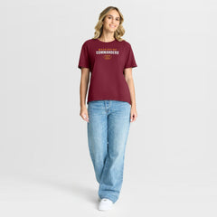 Washington Commanders Women's Fade Legacy T-Shirt - Burgundy outlet
