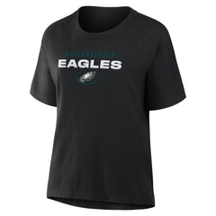 Philadelphia Eagles Women's Fade Legacy T-Shirt - Black discount