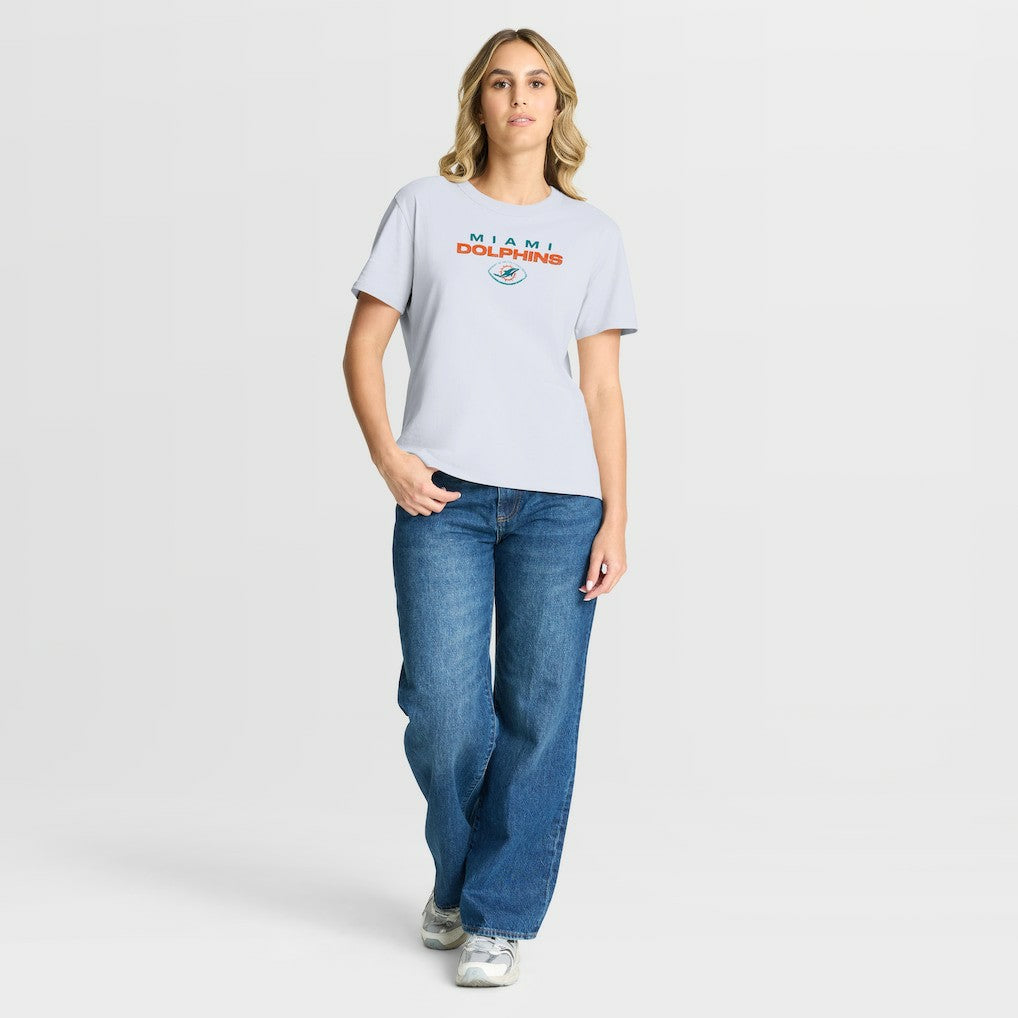 Miami Dolphins Women's Fade Legacy T-Shirt - White cheap