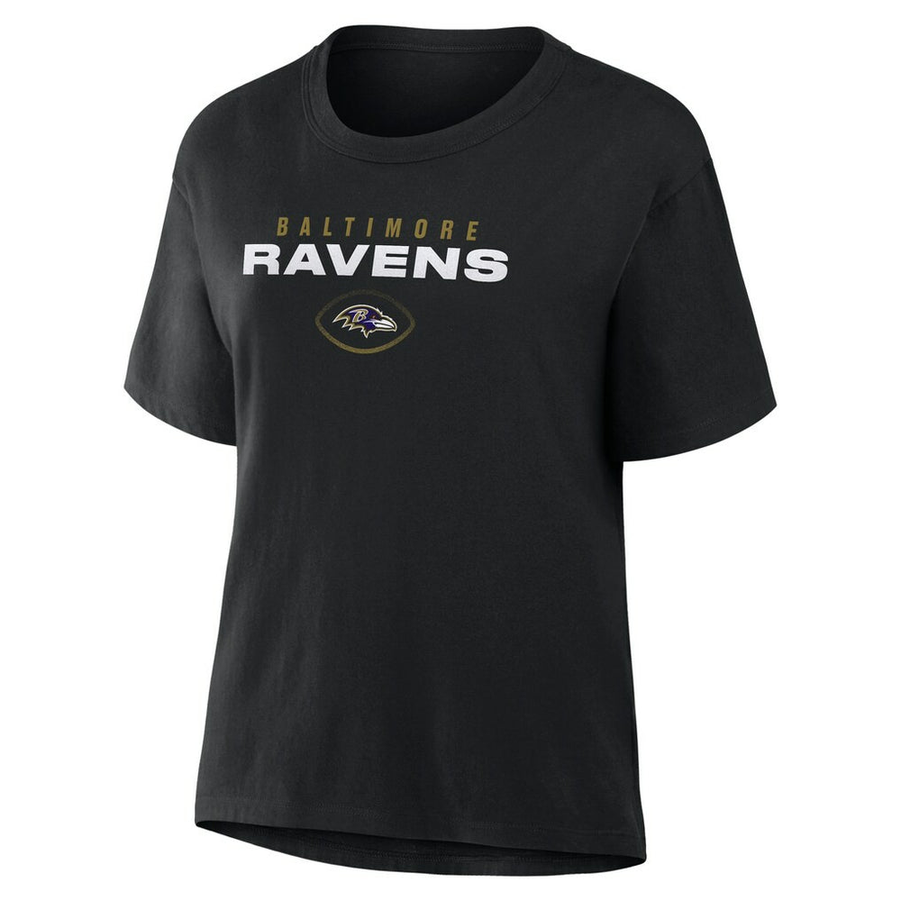 Baltimore Ravens Women's Fade Legacy T-Shirt - Black discount