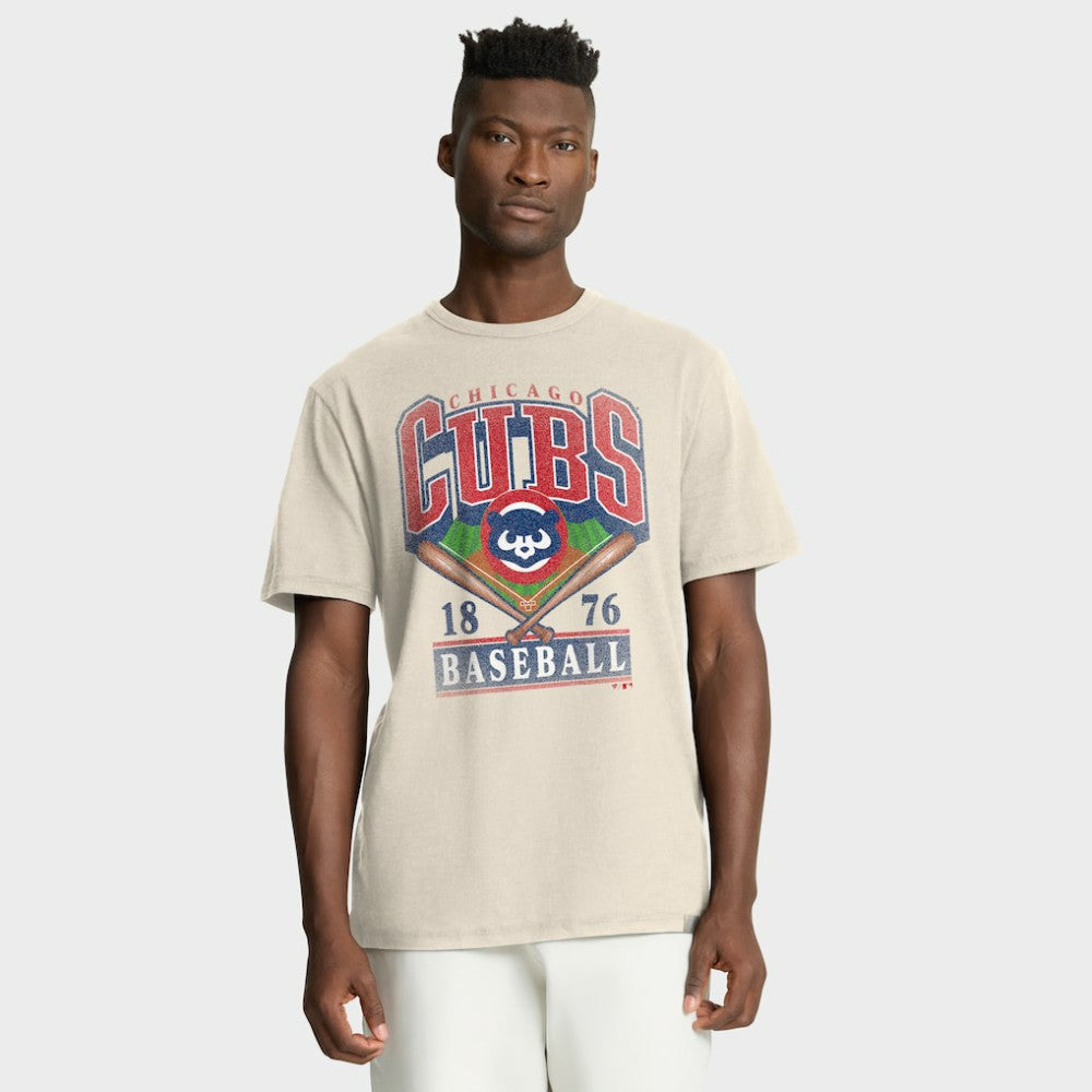 Chicago Cubs Stadium Slub T-Shirt Tan