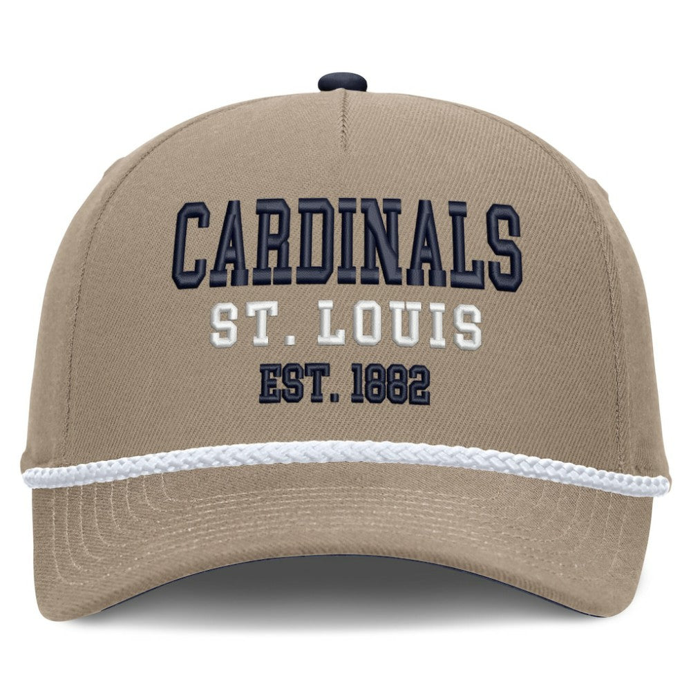 St. Louis Cardinals Father's Day Rope Rise Adjustable Hat Khaki