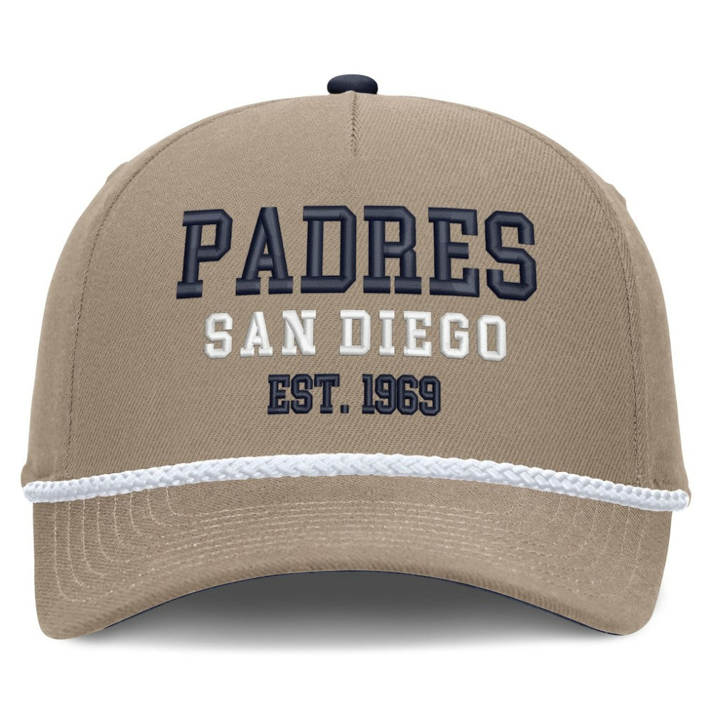 San Diego Padres Father's Day Rope Rise Adjustable Hat Khaki