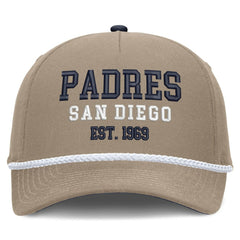 San Diego Padres Father's Day Rope Rise Adjustable Hat Khaki